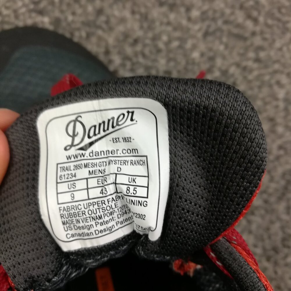 Danner x Mystery Ranch Trail 2650 Running Shoes D-61234 27.0cm Multicolor US9 - Picture 7 of 8
